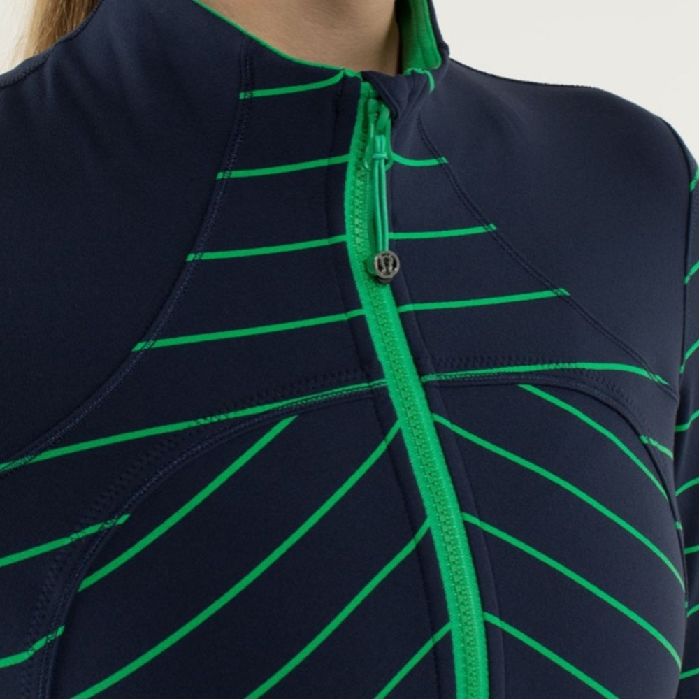 lululemon athletica Blue and Green Chevron Cardigan - Picture 5 of 14